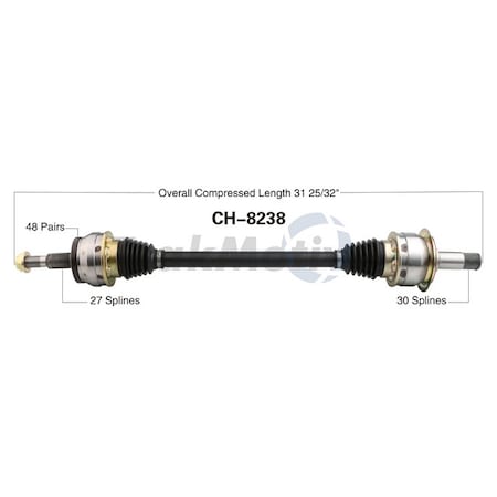 Surtrack Axle Cv Axle Shaft, Ch-8238 CH-8238